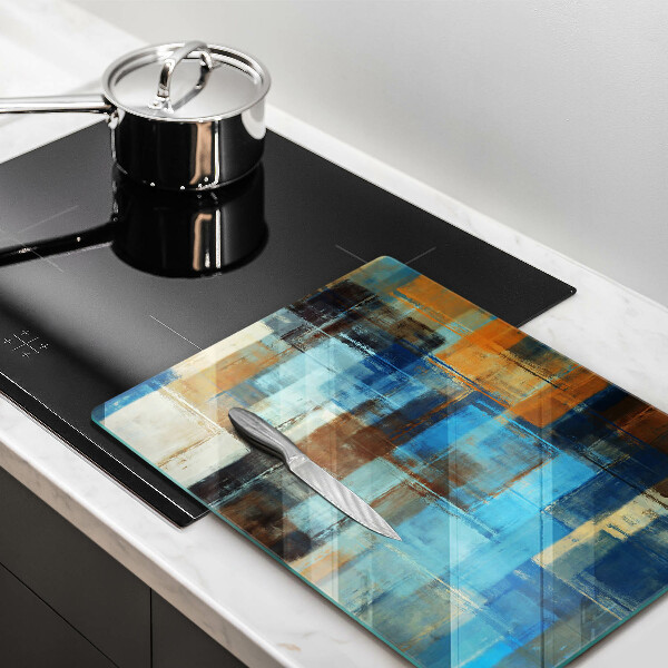 Protège plaque de cuisson Fond peint