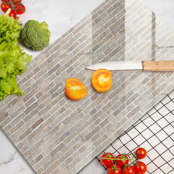 Protège plaque de cuisson Mur de briques lumineuses