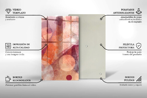 Protège plaque de cuisson Art abstrait