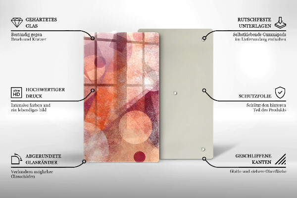 Protège plaque de cuisson Art abstrait