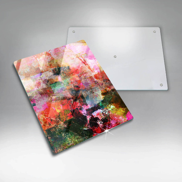 Protège plaque de cuisson Peinture abstraite