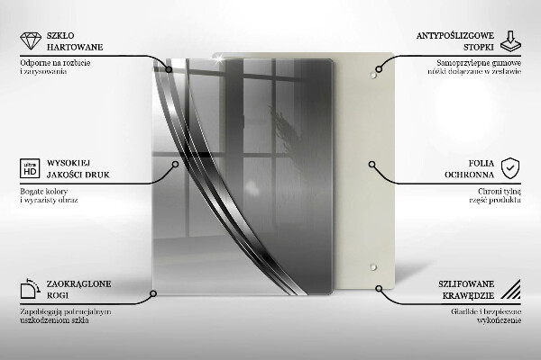 Protège plaque de cuisson Abstraction du métal