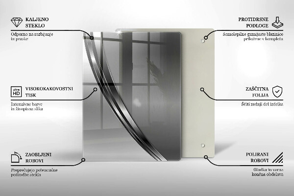 Protège plaque de cuisson Abstraction du métal