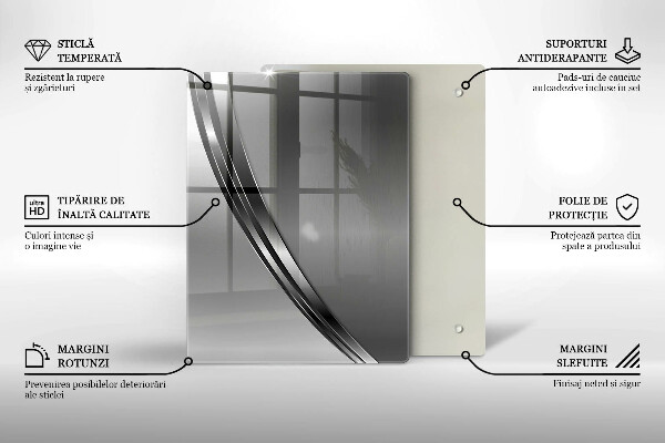 Protège plaque de cuisson Abstraction du métal