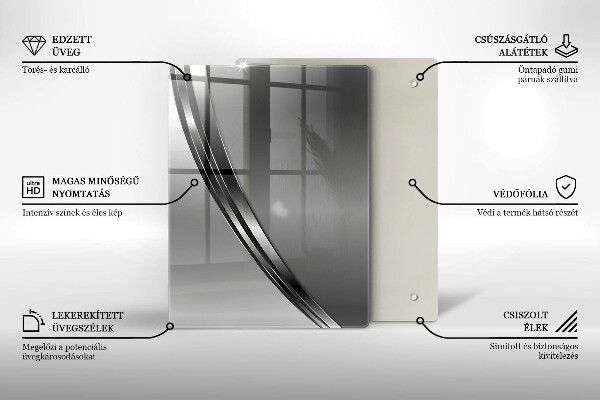 Protège plaque de cuisson Abstraction du métal