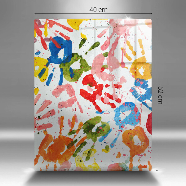 Protège plaque de cuisson Traces de mains d'enfants