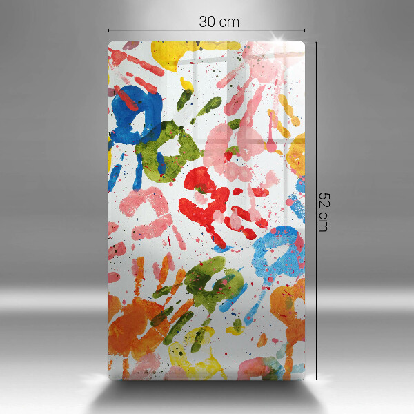 Protège plaque de cuisson Traces de mains d'enfants