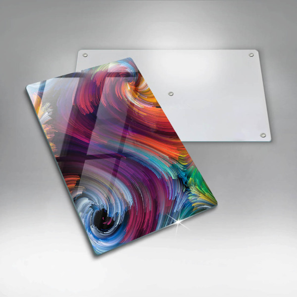 Protège plaque de cuisson Des reflets colorés