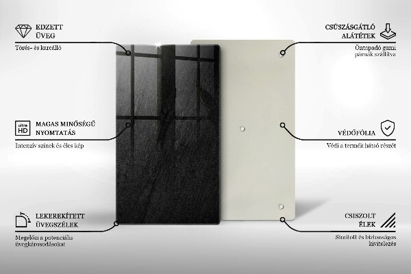 Protège plaque de cuisson texture de roche