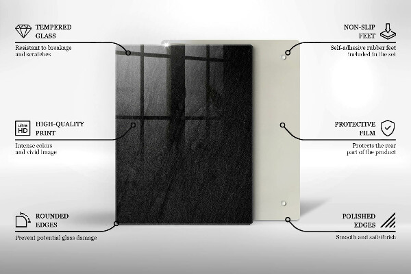 Protège plaque de cuisson texture de roche