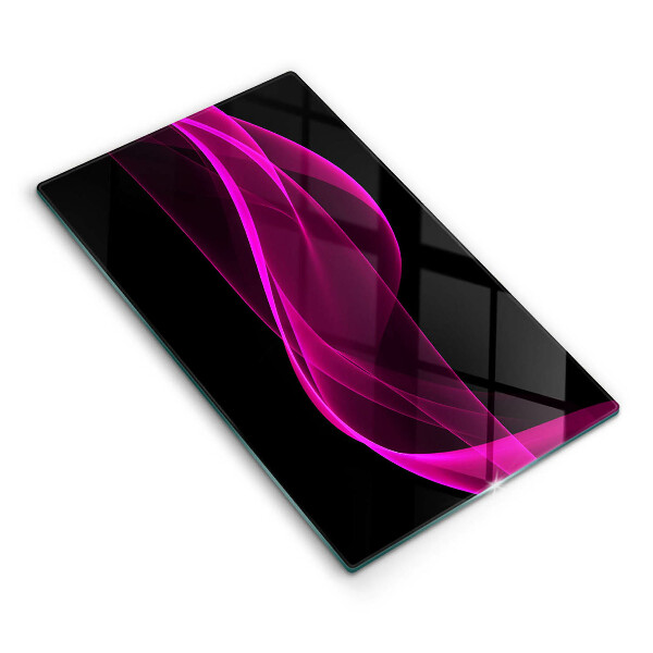 Protège plaque de cuisson Abstraction rose