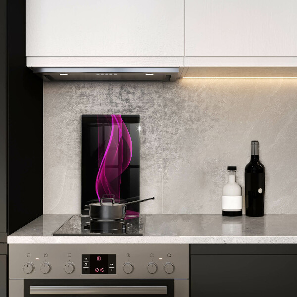 Protège plaque de cuisson Abstraction rose