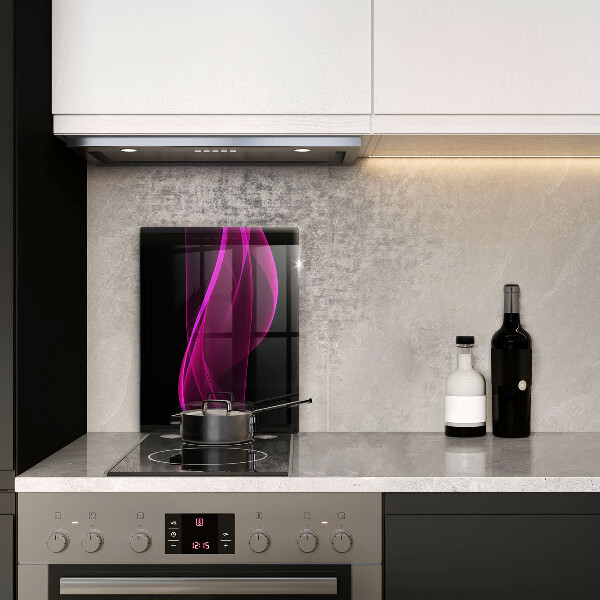 Protège plaque de cuisson Abstraction rose