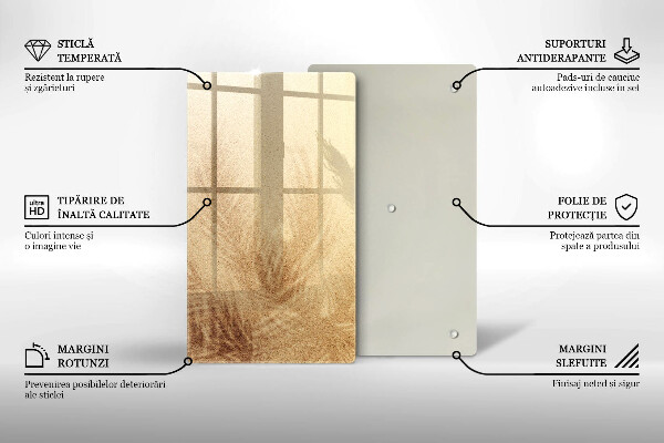 Protège plaque de cuisson Vacances à la plage et au sable