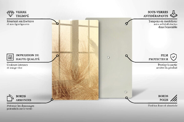 Protège plaque de cuisson Vacances à la plage et au sable