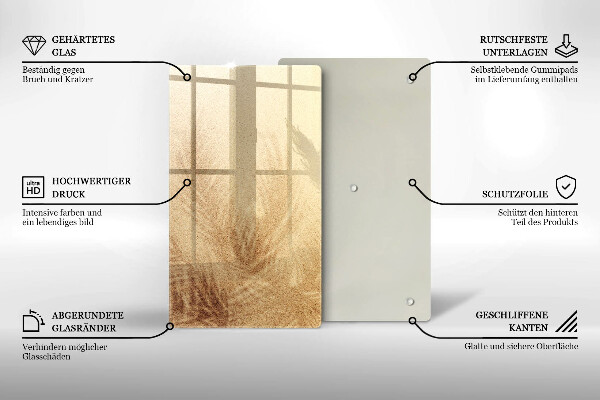 Protège plaque de cuisson Vacances à la plage et au sable