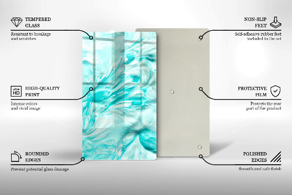 Protège plaque de cuisson Peintures abstraites