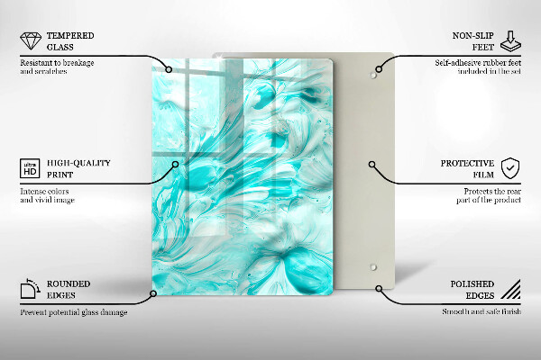 Protège plaque de cuisson Peintures abstraites