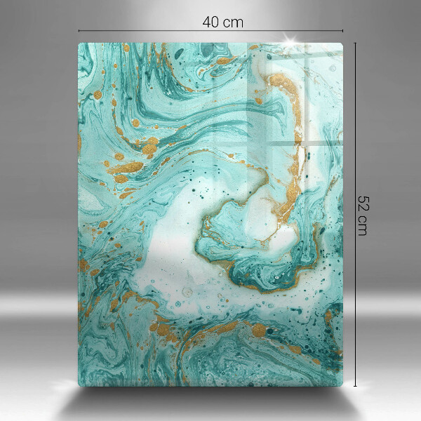 Protège plaque de cuisson Abstraction bleue