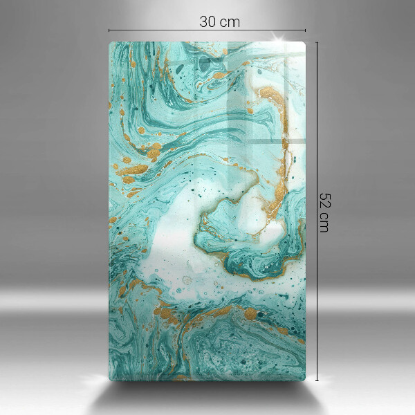 Protège plaque de cuisson Abstraction bleue