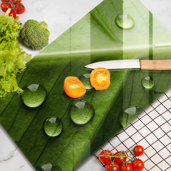 Protège plaque de cuisson Nature rosée et feuille