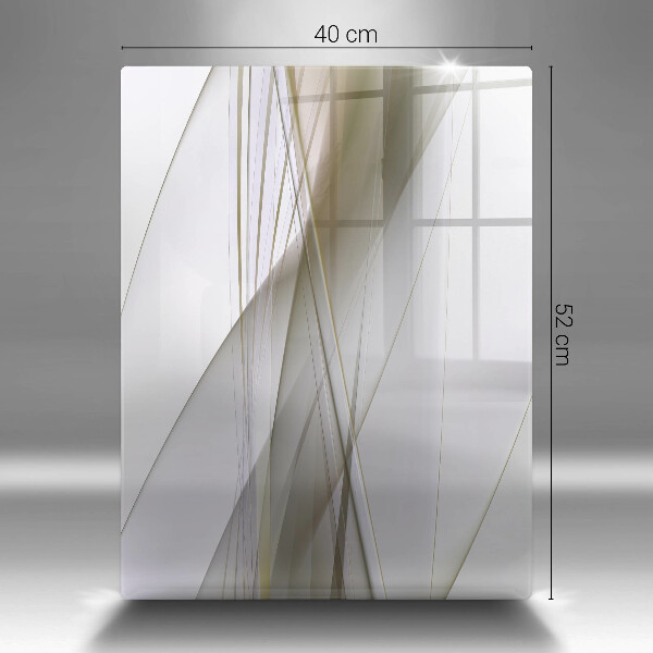 Protège plaque de cuisson Conception de lignes abstraites