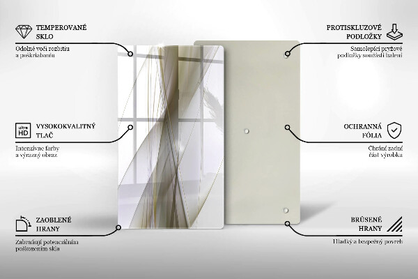 Protège plaque de cuisson Conception de lignes abstraites