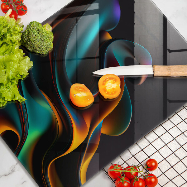 Protège plaque de cuisson Abstraction colorée