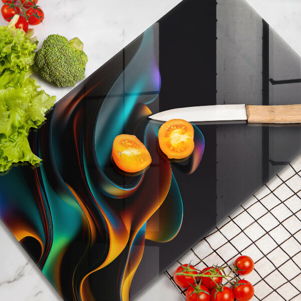 Protège plaque de cuisson Abstraction colorée