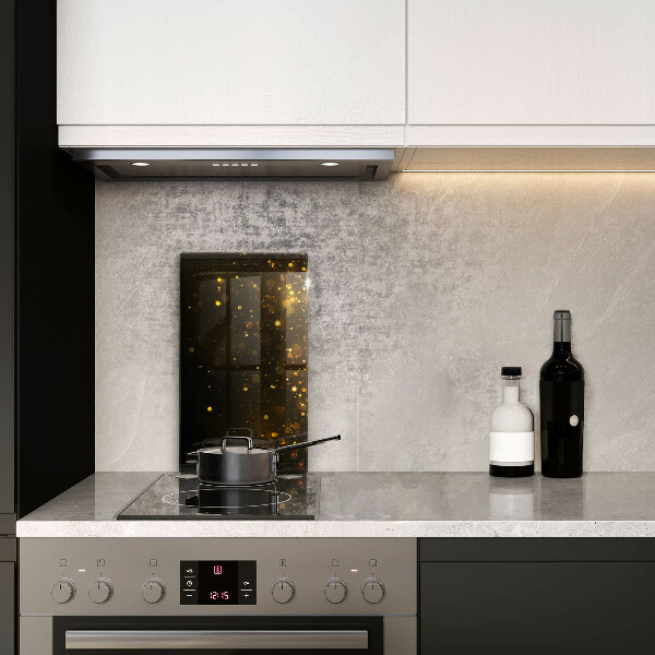 Protège plaque de cuisson Paillettes d'or