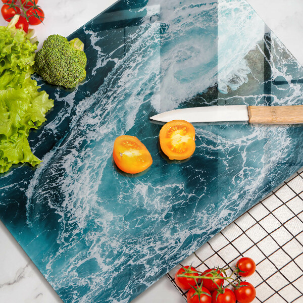 Protège plaque de cuisson Des vagues d'eau écumantes