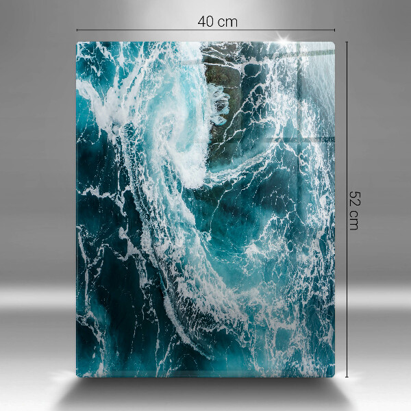 Protège plaque de cuisson Des vagues d'eau écumantes