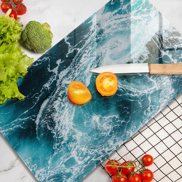 Protège plaque de cuisson Des vagues d'eau écumantes