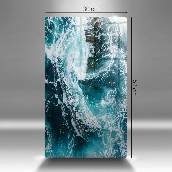 Protège plaque de cuisson Des vagues d'eau écumantes