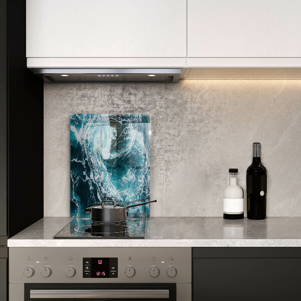 Protège plaque de cuisson Des vagues d'eau écumantes