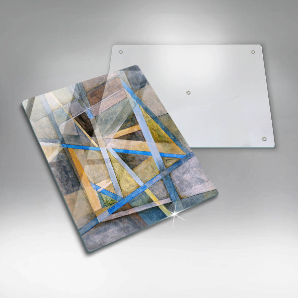 Protège plaque de cuisson Abstraction des lignes peintes