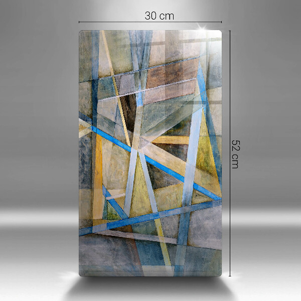 Protège plaque de cuisson Abstraction des lignes peintes