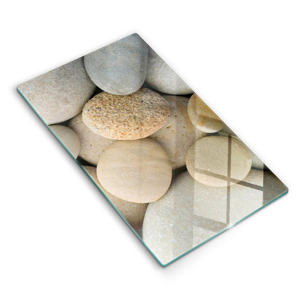 Protège plaque de cuisson Modèle de pierres ovales