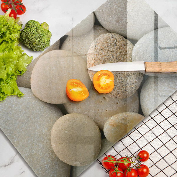 Protège plaque de cuisson Modèle de pierres ovales