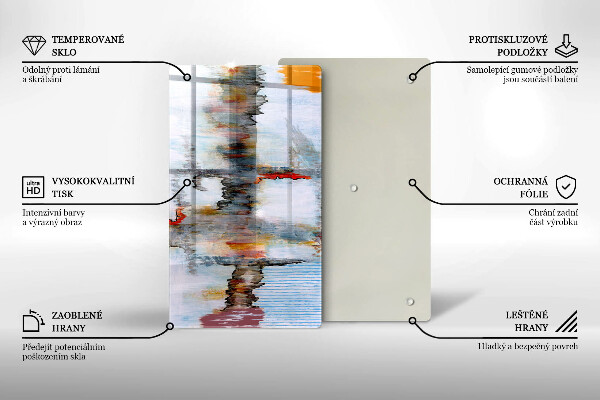 Protège plaque de cuisson Peintures abstraites