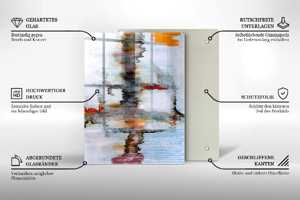 Protège plaque de cuisson Peintures abstraites