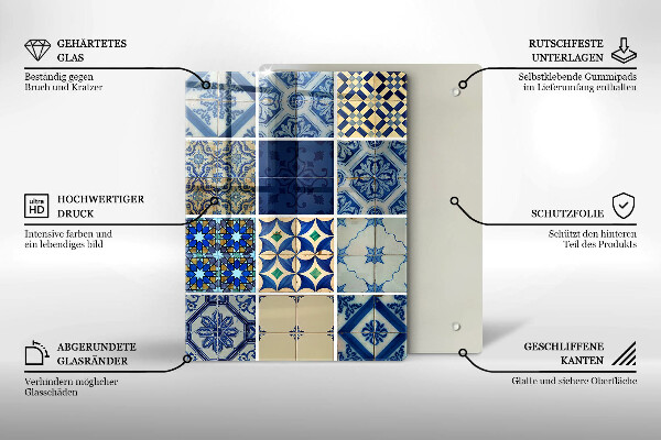 Protège plaque de cuisson Carreaux de carreaux décoratifs