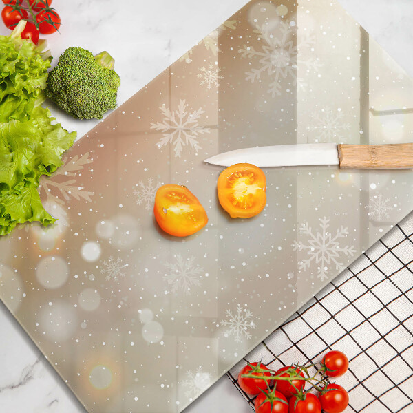 Protège plaque de cuisson Flocons de neige