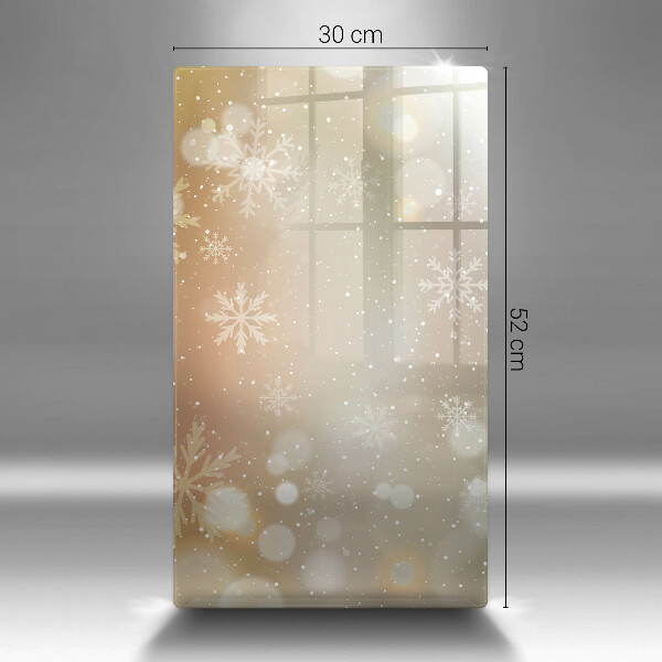 Protège plaque de cuisson Flocons de neige