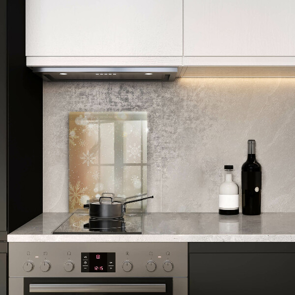 Protège plaque de cuisson Flocons de neige