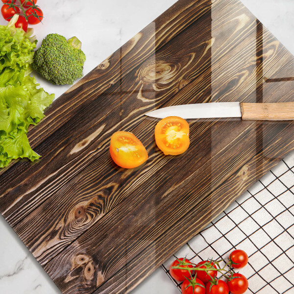 Protège plaque de cuisson Texture du bois