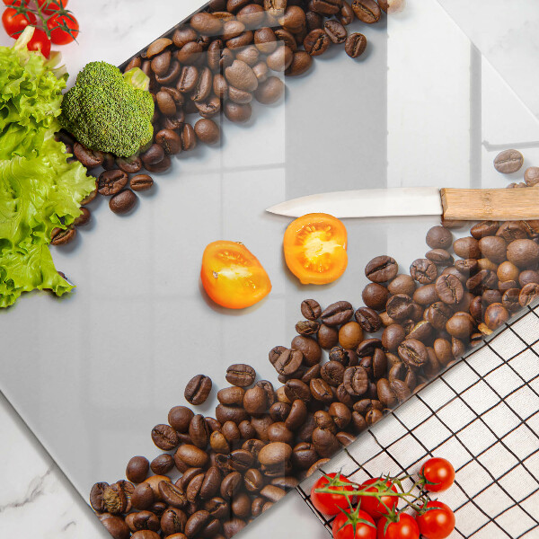 Protège plaque de cuisson Grains de café