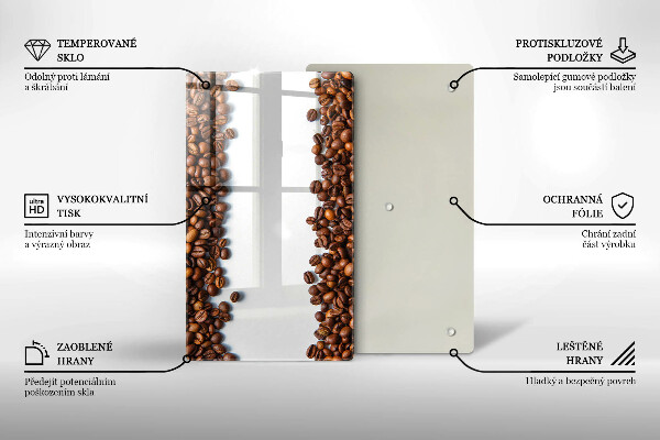 Protège plaque de cuisson Grains de café