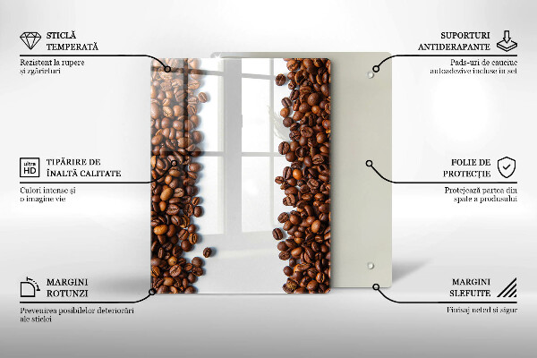 Protège plaque de cuisson Grains de café