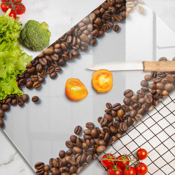 Protège plaque de cuisson Grains de café